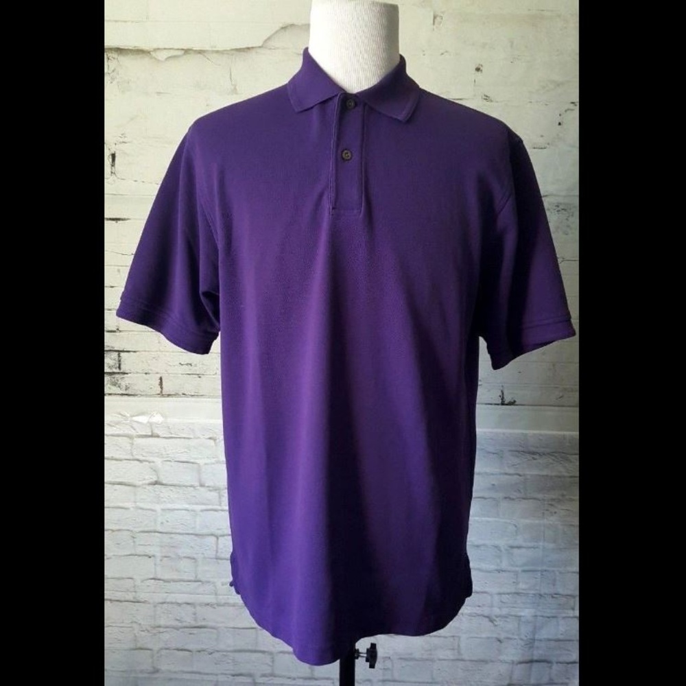 Jos A Bank Traveler's Polo Shirt Men's Purple
